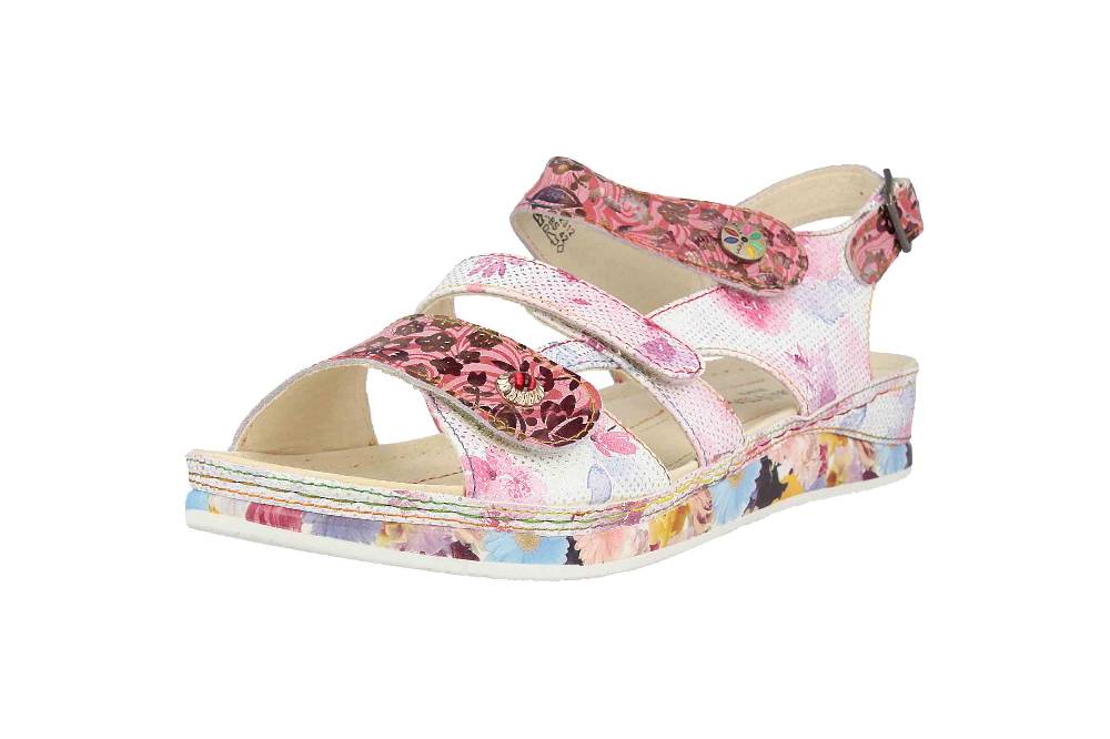 Laura Vita Sandalen in Übergrößen Mehrfarbig BRCUELO 06 Cerise große Damenschuhe Günstig kaufen