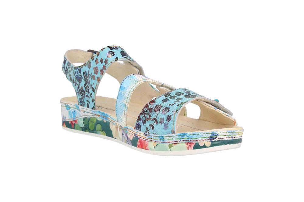 Laura Vita Sandalen in Übergrößen Mehrfarbig BRCUELO 06 Indigo große Damenschuhe Versandkostenfrei