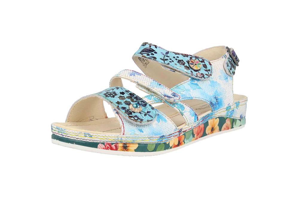 Laura Vita Sandalen in Übergrößen Mehrfarbig BRCUELO 06 Indigo große Damenschuhe Versandkostenfrei