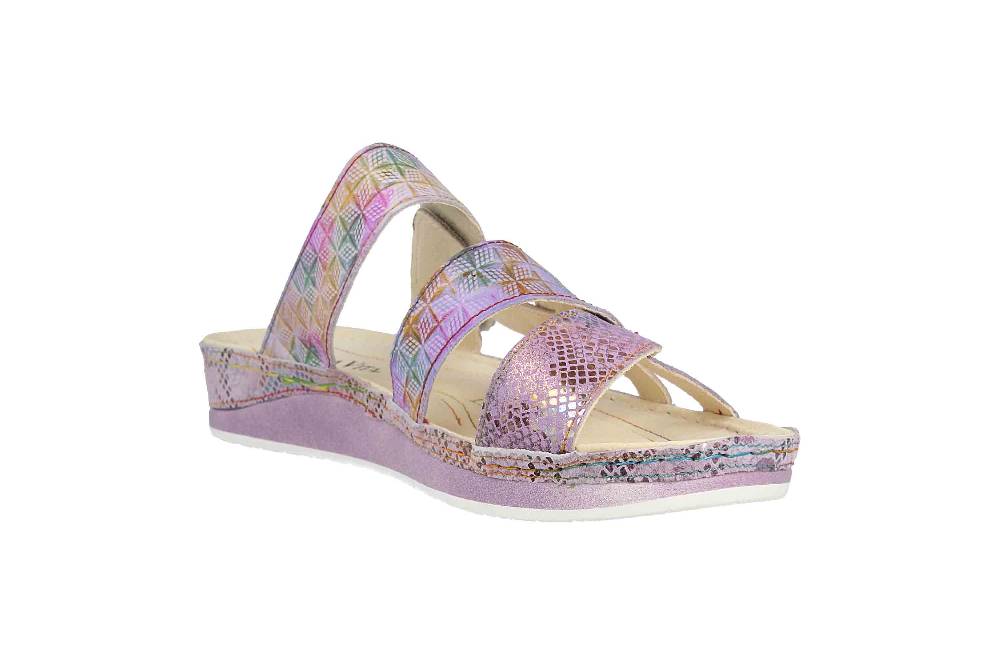 Laura Vita Pantoletten in Übergrößen Mehrfarbig BRUEL 05 Lilas große Damenschuhe Flash Sale