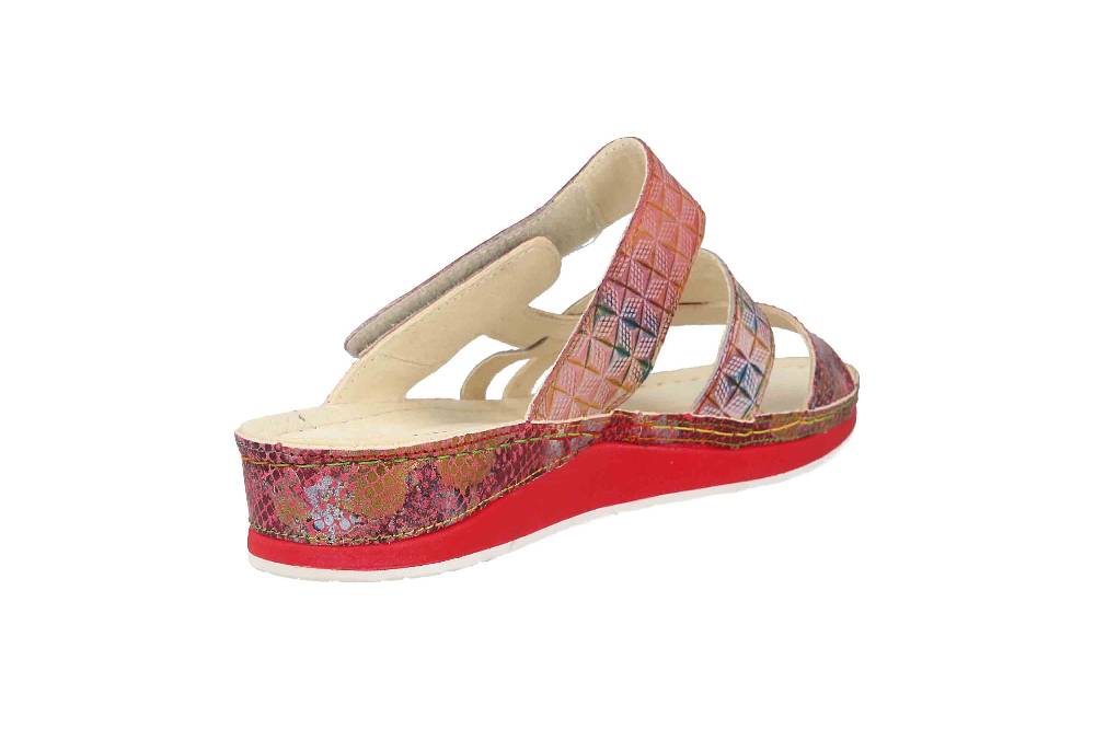 Laura Vita Pantoletten in Übergrößen Mehrfarbig BRUEL 05 Fushia große Damenschuhe Online Shopping