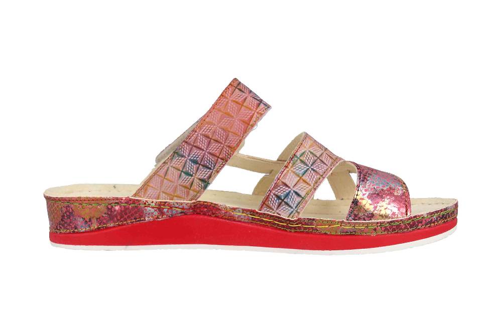 Laura Vita Pantoletten in Übergrößen Mehrfarbig BRUEL 05 Fushia große Damenschuhe Online Shopping