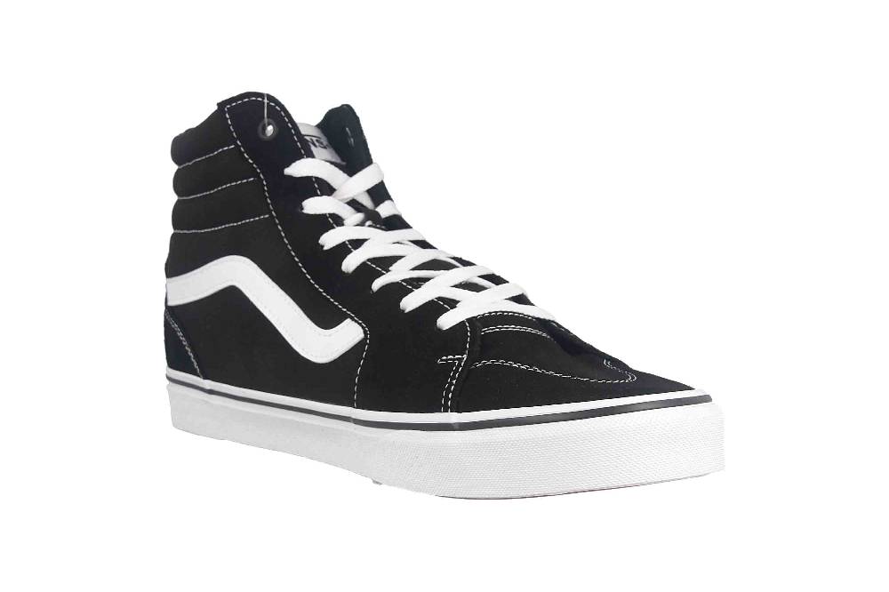 VANS MN Filmore Hi (Suede/Canvas) black/white Sneaker in Übergrößen Schwarz VN0A5HZLIJU1 große Herrenschuhe Neueste Mode
