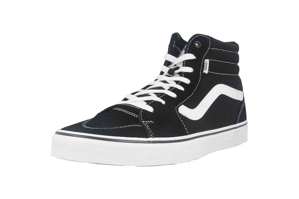 VANS MN Filmore Hi (Suede/Canvas) black/white Sneaker in Übergrößen Schwarz VN0A5HZLIJU1 große Herrenschuhe Neueste Mode