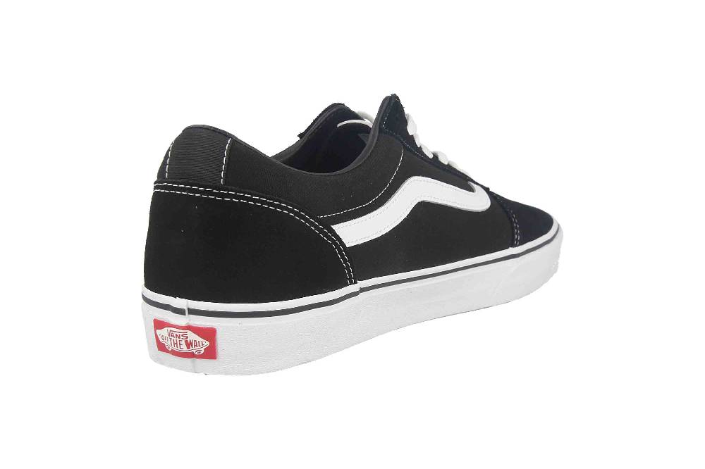 VANS MN WARD (Suede Canvas) Sneaker in Übergrößen Schwarz VN0A36EMC4R1 große Herrenschuhe Große Rabatte