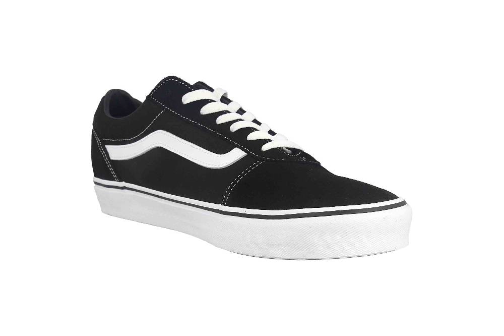 VANS MN WARD (Suede Canvas) Sneaker in Übergrößen Schwarz VN0A36EMC4R1 große Herrenschuhe Große Rabatte
