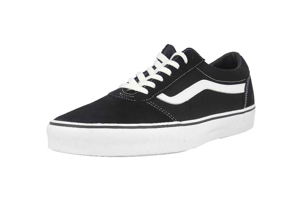VANS MN WARD (Suede Canvas) Sneaker in Übergrößen Schwarz VN0A36EMC4R1 große Herrenschuhe Große Rabatte