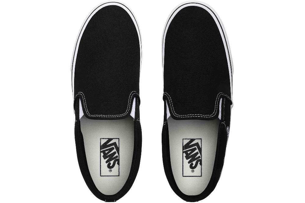 VANS MN Asher (Canvas)Blk/Wht Sneaker in Übergrößen Schwarz VN000SEQ1871 große Herrenschuhe Tägliche Deals