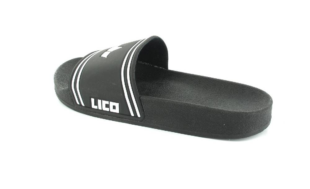 Lico Badesandalen in Übergrößen Schwarz 430009 / 430011 große Herrenschuhe Versandkostenfrei