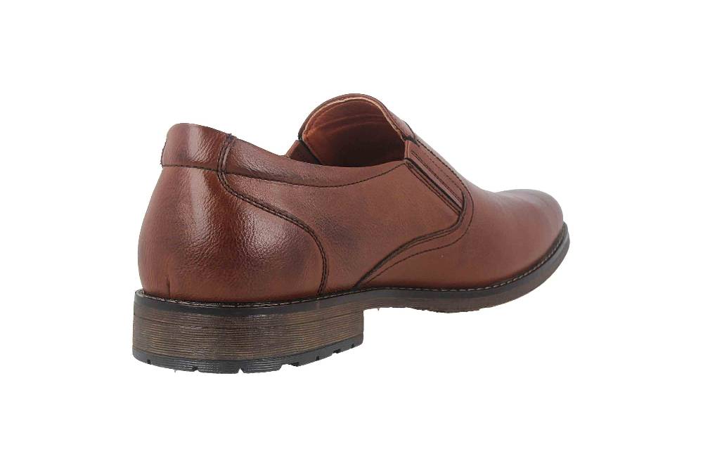 Mavins Slipper in Übergrößen Braun 3HH0181801 3300 Cognac PU große Herrenschuhe Großer Ausverkauf