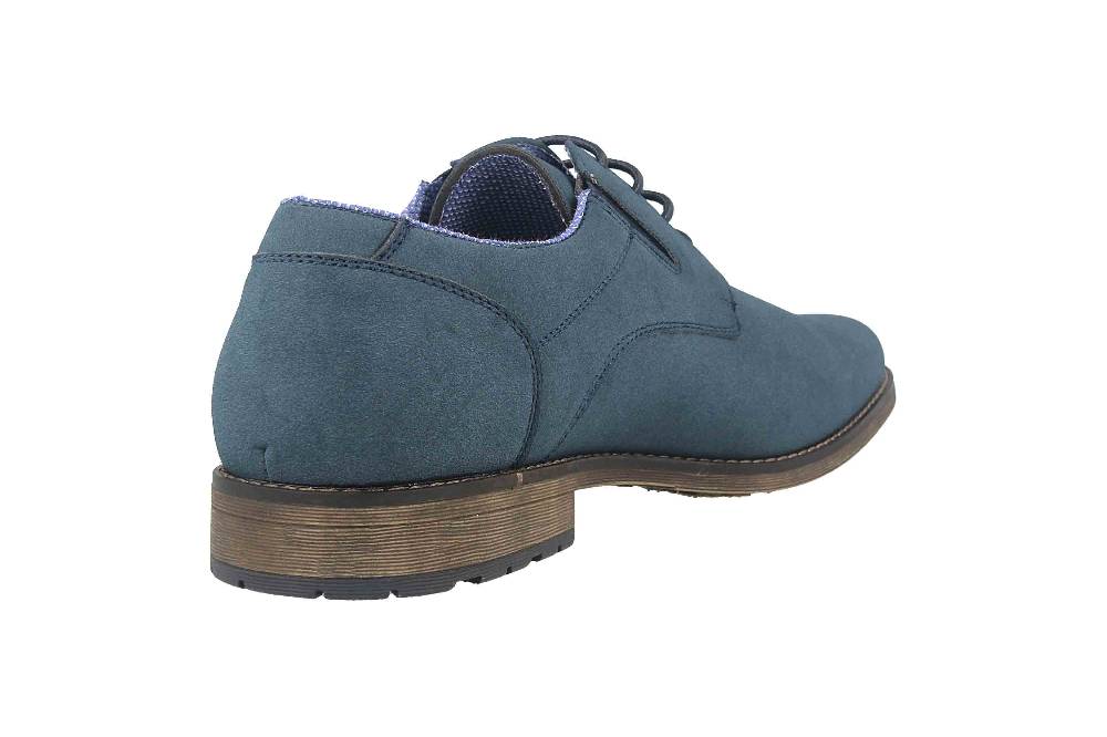 Mavins Halbschuhe in Übergrößen Blau 3HH0180302 4100 Navy PU Nubuck große Herrenschuhe Begrenztes Angebot