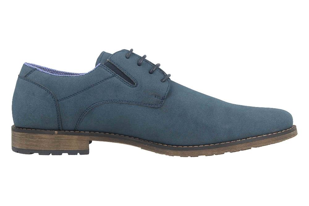 Mavins Halbschuhe in Übergrößen Blau 3HH0180302 4100 Navy PU Nubuck große Herrenschuhe Begrenztes Angebot