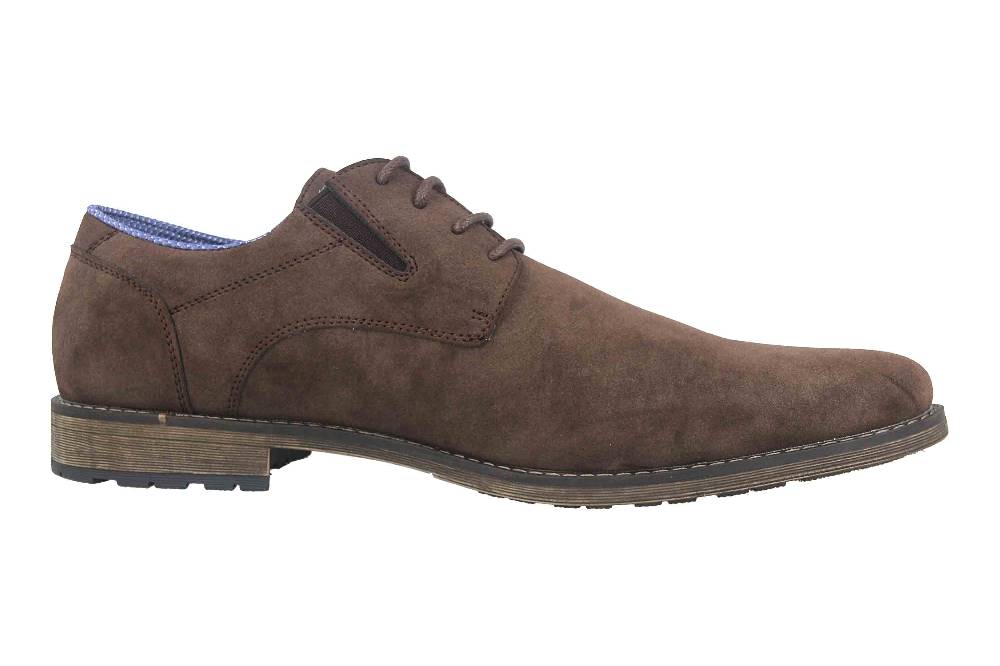 Mavins Halbschuhe in Übergrößen Braun 3HH0180302 3500 D.Brown PU Nubuck große Herrenschuhe Exklusivangebot