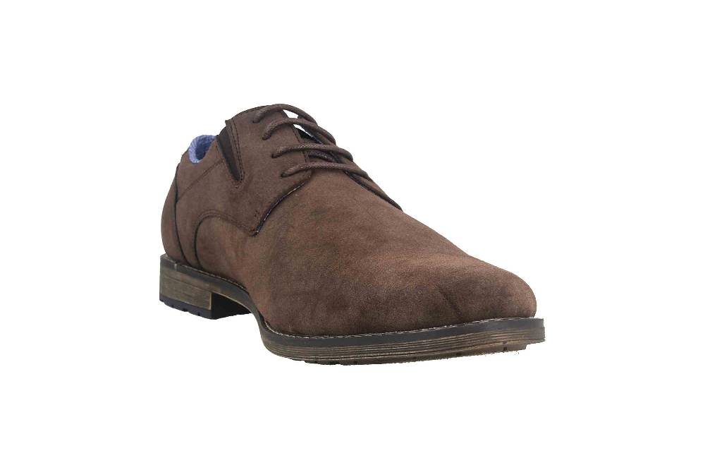 Mavins Halbschuhe in Übergrößen Braun 3HH0180302 3500 D.Brown PU Nubuck große Herrenschuhe Exklusivangebot