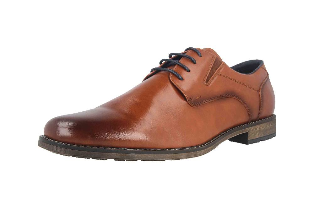 Mavins Halbschuhe in Übergrößen Braun 3HH0180301 3300 Cognac PU große Herrenschuhe Saisonschlussverkauf