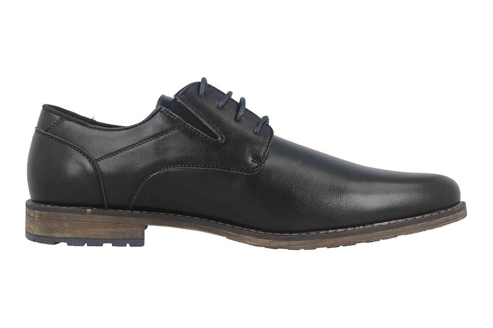 Mavins Halbschuhe in Übergrößen Schwarz 3HH0180301 2100 Black PU große Herrenschuhe Black Friday