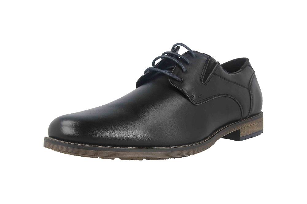 Mavins Halbschuhe in Übergrößen Schwarz 3HH0180301 2100 Black PU große Herrenschuhe Black Friday