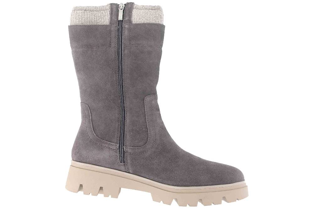 Tamaris Comfort Stiefel in Übergrößen Grau 8-8-56419-21 206 große Damenschuhe Kostenlose Rückgabe
