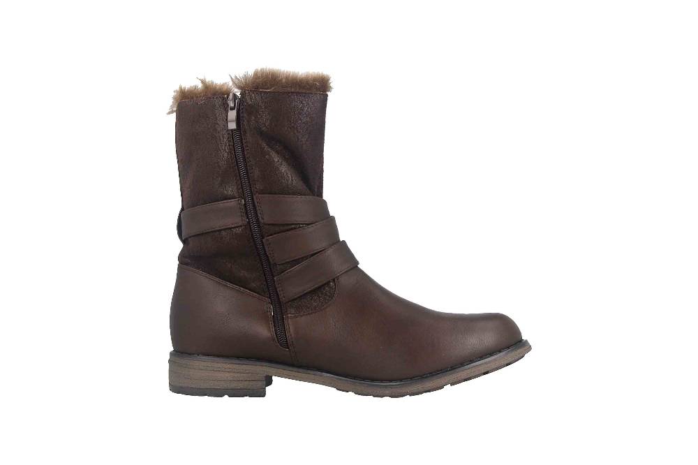 Fitters Footwear Kata Stiefeletten in Übergrößen Braun 2AA0210203 Cognac große Damenschuhe Clearance-Verkauf