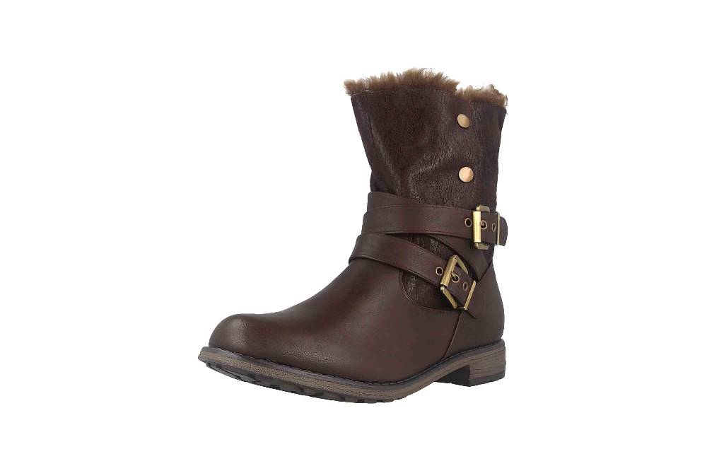 Fitters Footwear Kata Stiefeletten in Übergrößen Braun 2AA0210203 Cognac große Damenschuhe Clearance-Verkauf