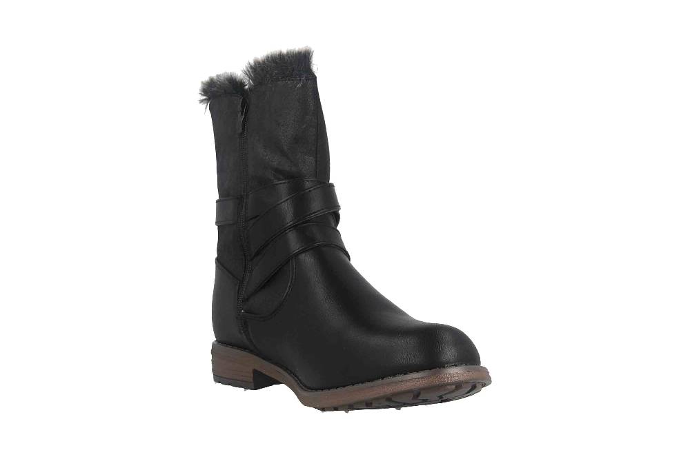 Fitters Footwear Stiefeletten in Übergrößen Schwarz 2374202 Nicole Black große Damenschuhe Kostenloser Versand international