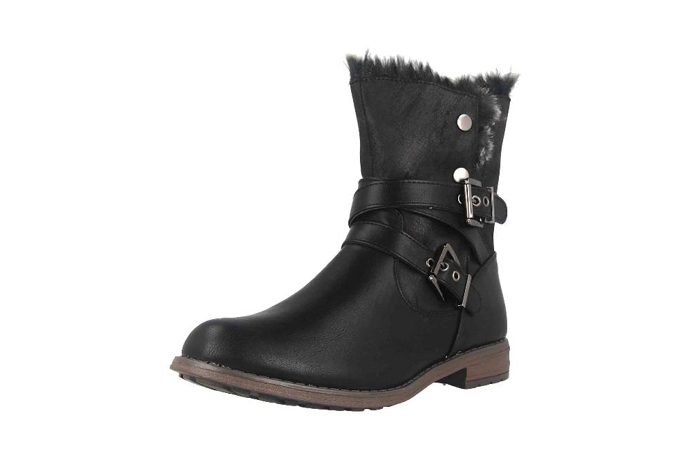 Fitters Footwear Stiefeletten in Übergrößen Schwarz 2374202 Nicole Black große Damenschuhe Kostenloser Versand international