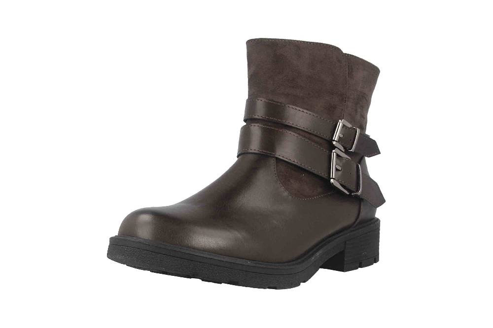 Fitters Footwear Stiefeletten in Übergrößen Grau 2237218 Laia Grey große Damenschuhe Begrenzt auf 3 Tage