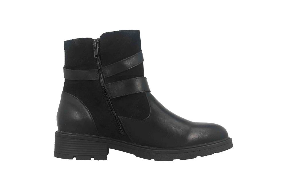Fitters Footwear Stiefeletten in Übergrößen Schwarz 2237218 Laia Black große Damenschuhe Speichern exportieren