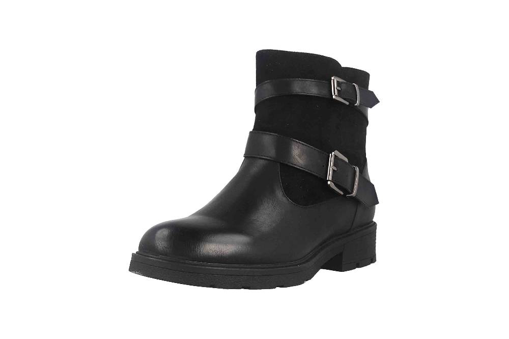 Fitters Footwear Stiefeletten in Übergrößen Schwarz 2237218 Laia Black große Damenschuhe Speichern exportieren