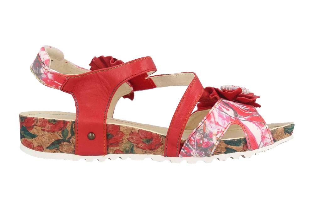 Laura Vita Sandalen in Übergrößen Mehrfarbig BRCYANO 68 Rouge große Damenschuhe Angebote