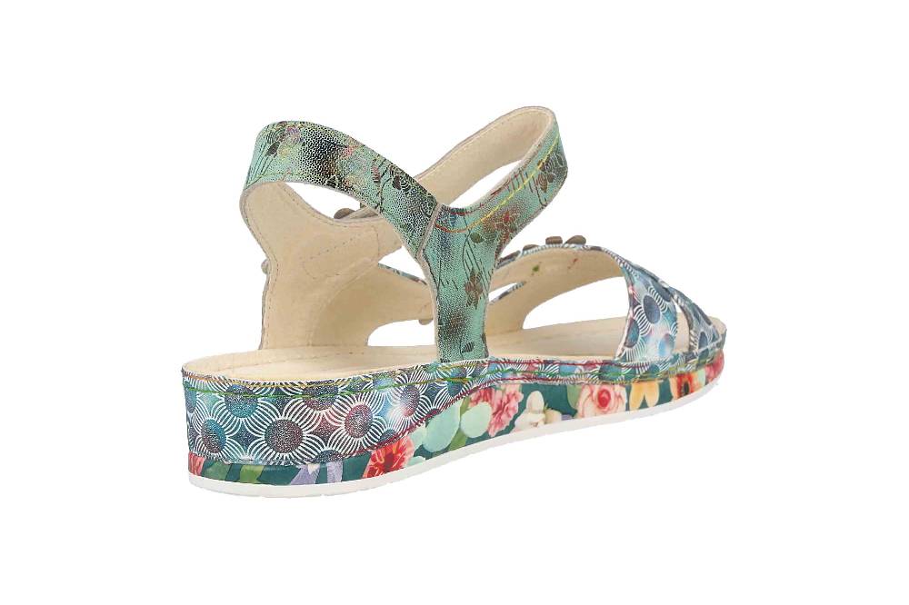 Laura Vita Sandalen in Übergrößen Mehrfarbig BRCUELO 81 Kaki große Damenschuhe Schlussverkauf