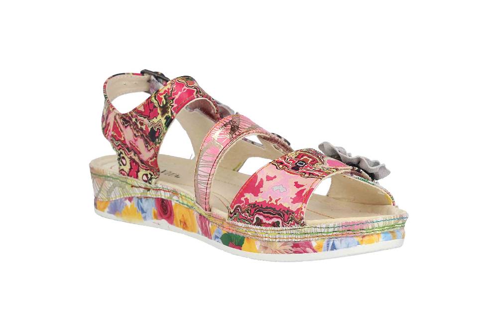 Laura Vita Sandalen in Übergrößen Mehrfarbig BRCUELO 06 Peche große Damenschuhe Günstiger Verkauf