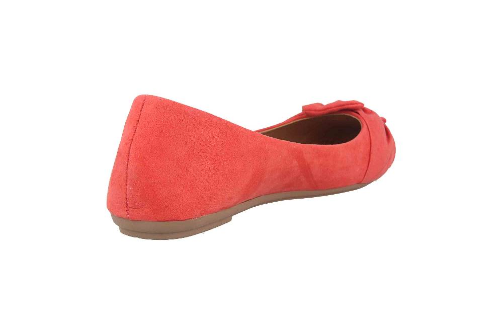 Fitters Footwear Maike Ballerinas in Übergrößen Rot 2.589641 Coral große Damenschuhe Flash Sale