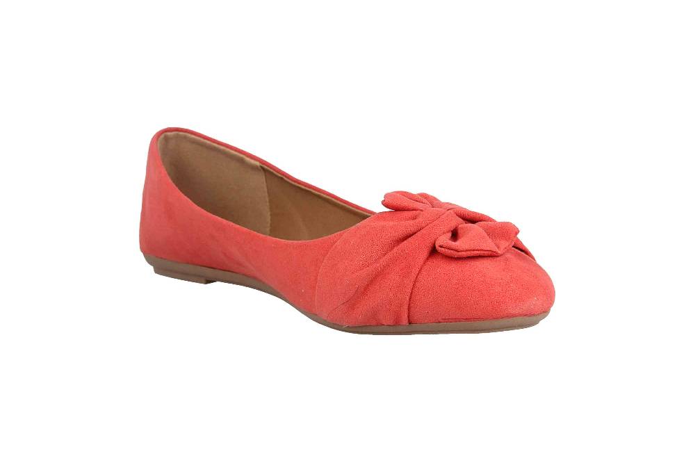 Fitters Footwear Maike Ballerinas in Übergrößen Rot 2.589641 Coral große Damenschuhe Flash Sale