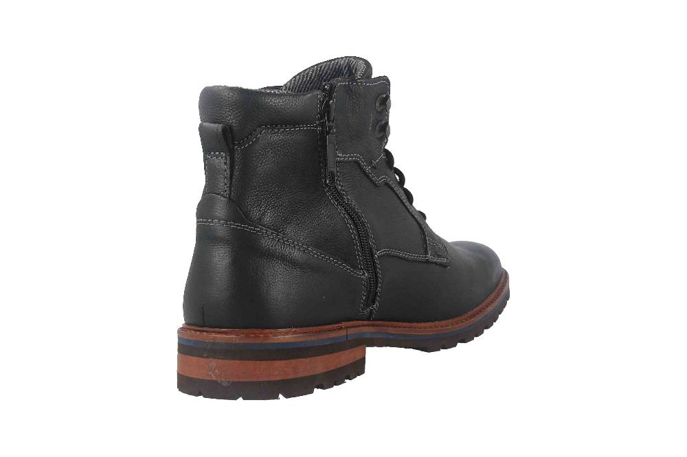 Fretz Men Milano Boots in Übergrößen Schwarz 6331.9712-51 große Herrenschuhe Vatertagsangebot