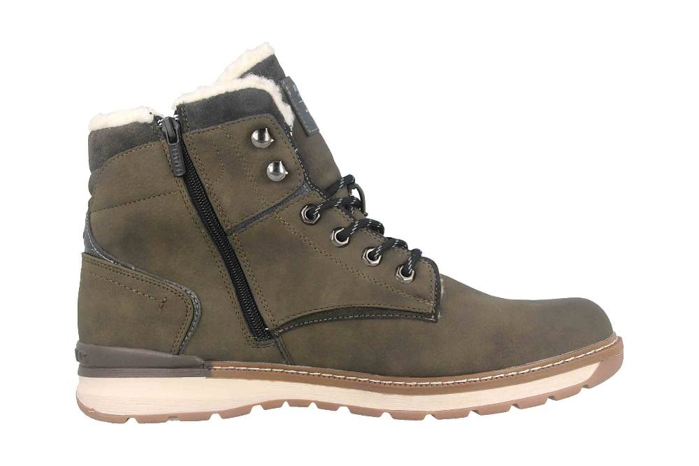 Mustang Shoes Boots in Übergrößen Grün 4141-604-770 große Herrenschuhe Online Outlet