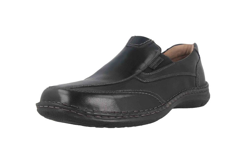 Josef Seibel Anvers 67 Halbschuhe in Übergrößen Schwarz 43621 859 100 große Herrenschuhe Neuheiten