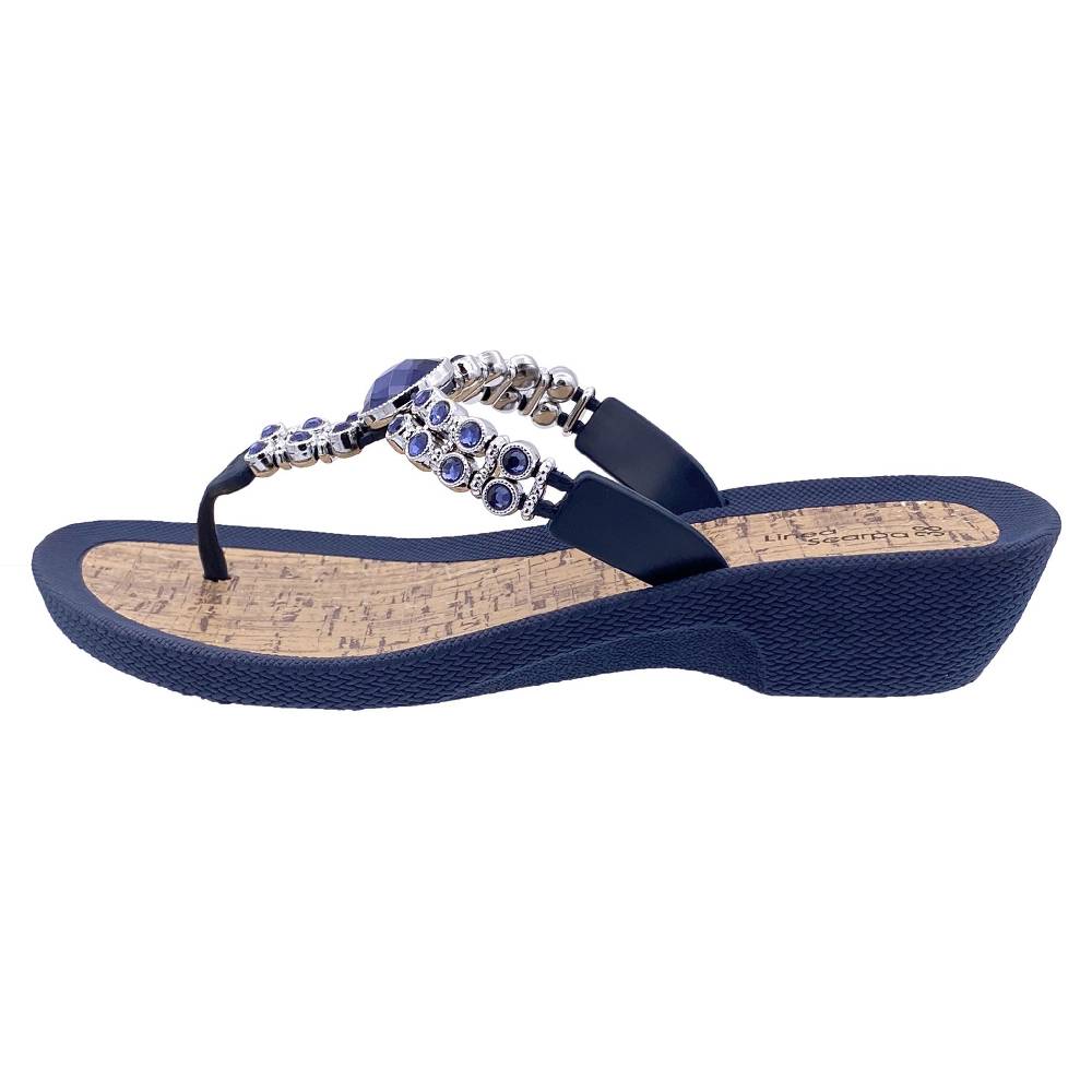 Beachandstreet Badeschuhe Damen • Soria • Zehentrenner mit kleinem Keilabsatz Kostenloser Versand international