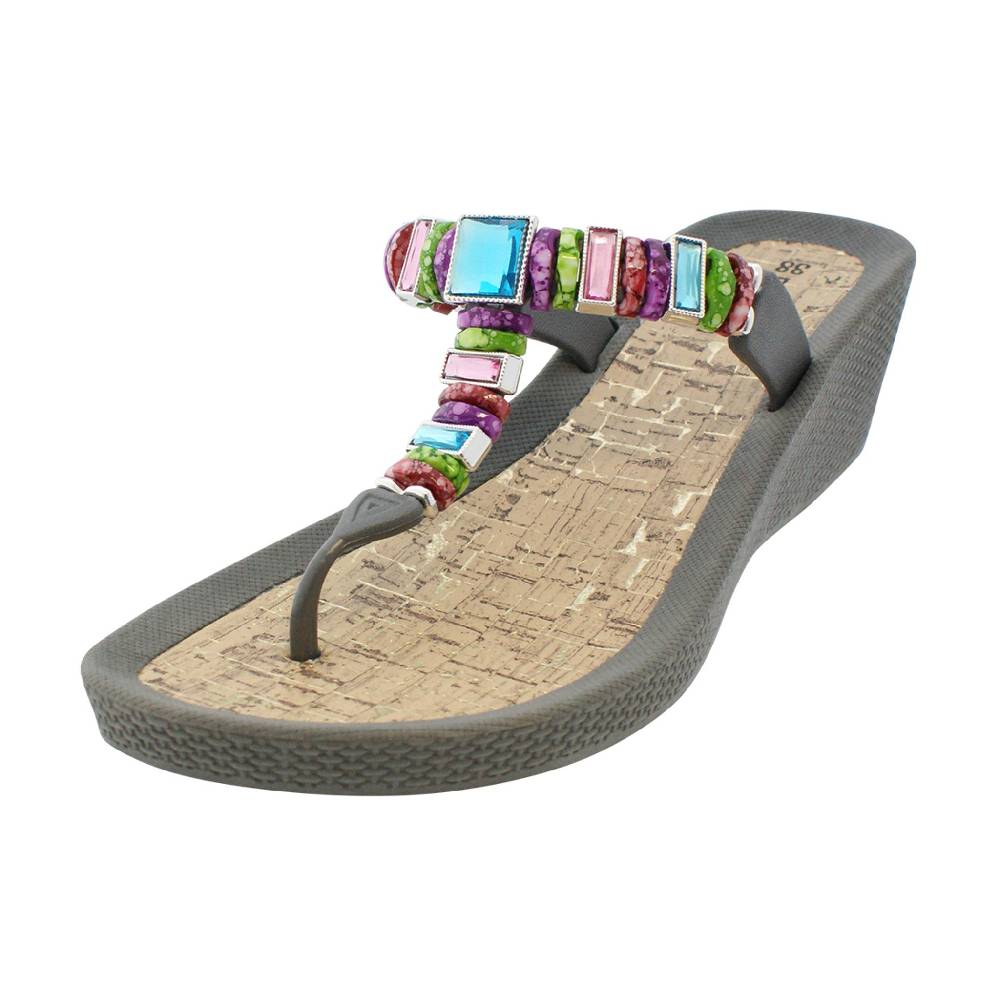 Beachandstreet Poolschuhe Malibu Zehengreifer mit Keilabsatz Verkauf