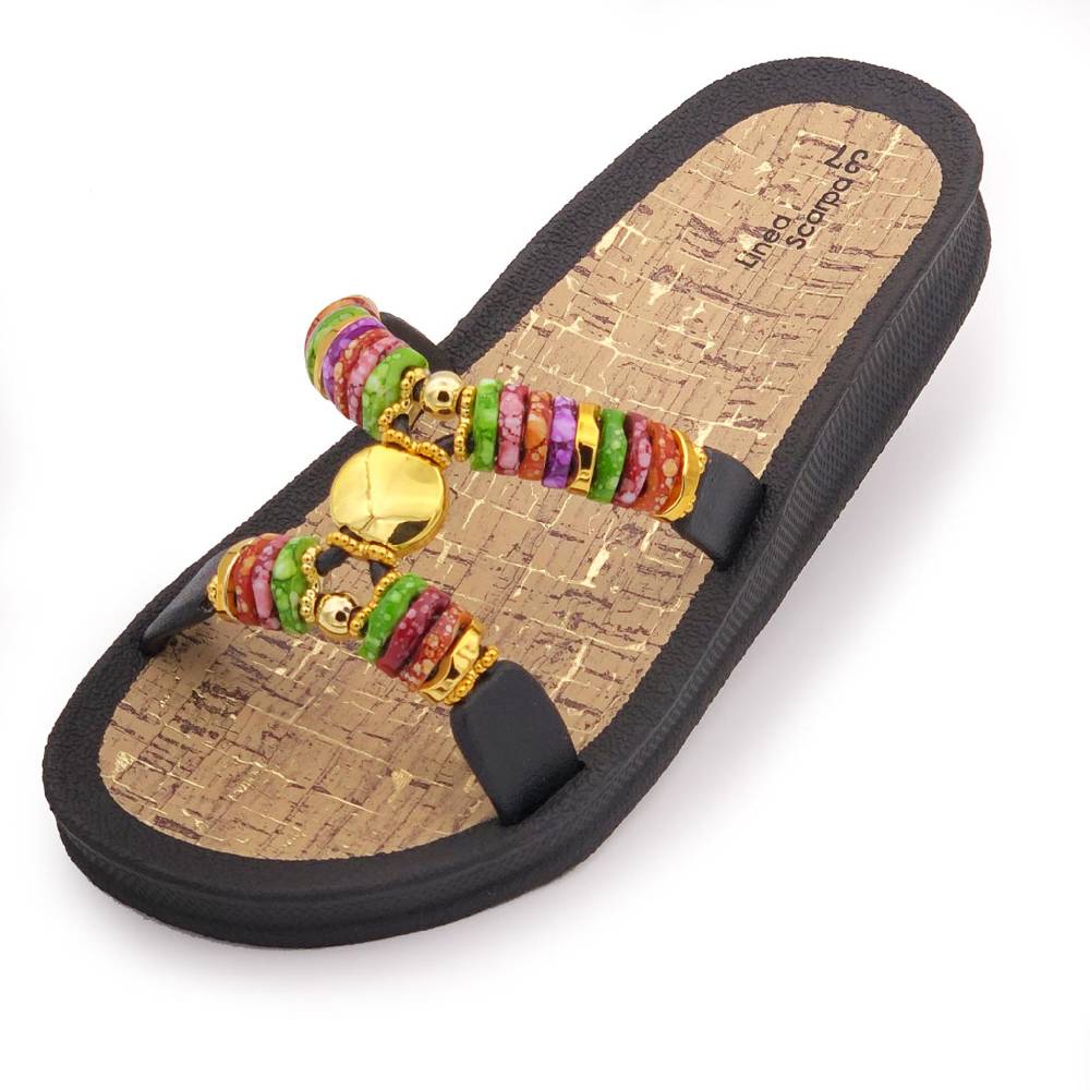 Beachandstreet Badeschuhe Damen • Rhodos • Badepantolette für Frauen mit H-Oberteil Meist gekauft