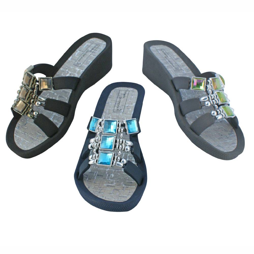 Beachandstreet Badeschuhe Damen • Samoa • mit gutem Halt und Keilabsatz • fällt klein aus Limitierter Zeitrabatt