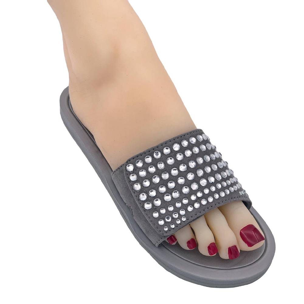 Beachandstreet Badeschuhe Rügen für Pool Wellness Spa mit Strass und Klettverschluss Fabrikpreis