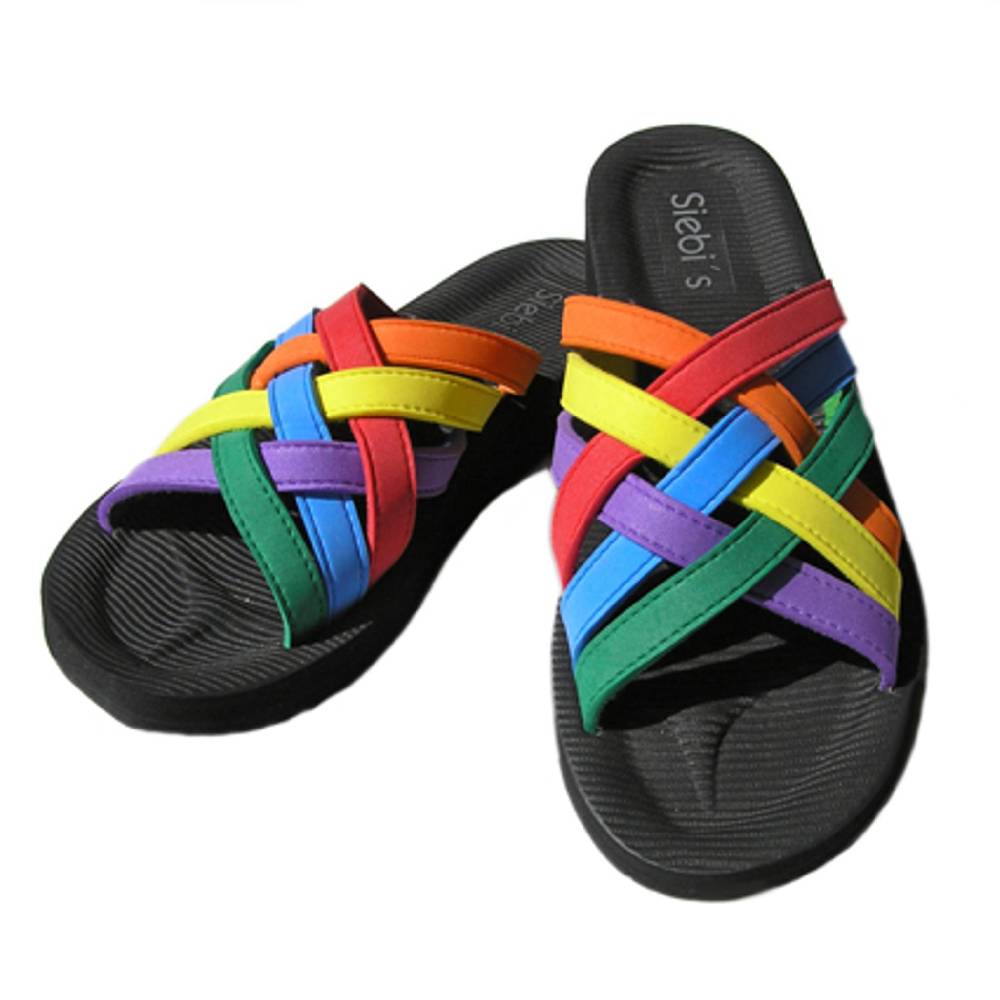 Beachandstreet Badeschuhe Damen • Beach multi • leichte Badepantolette • fällt klein aus • Größe 37 Großer Ausverkauf