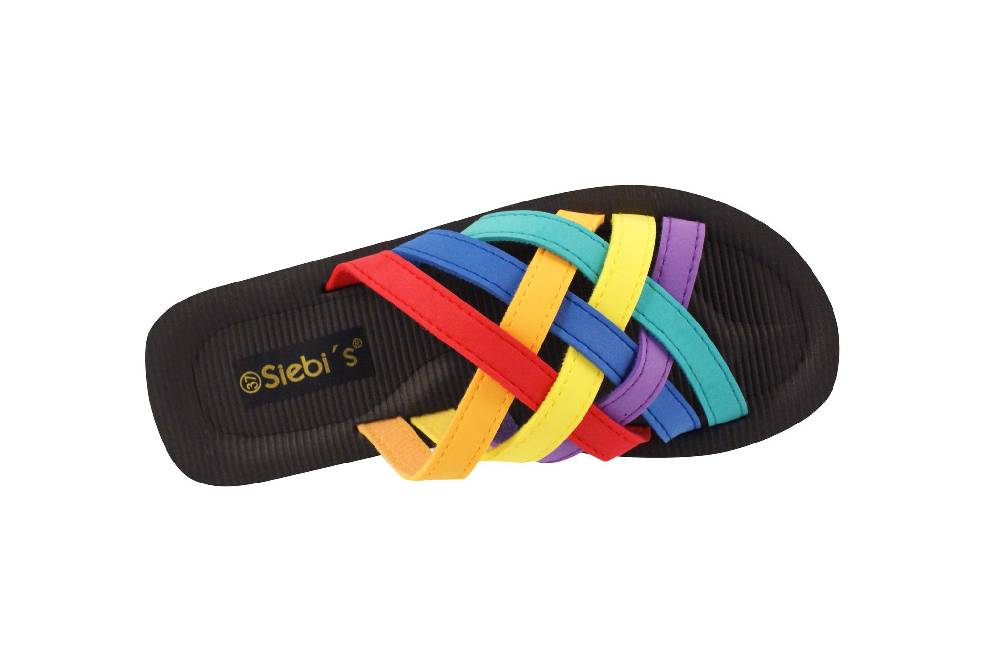 Beachandstreet Badeschuhe Damen • Beach multi • leichte Badepantolette • fällt klein aus • Größe 37 Großer Ausverkauf