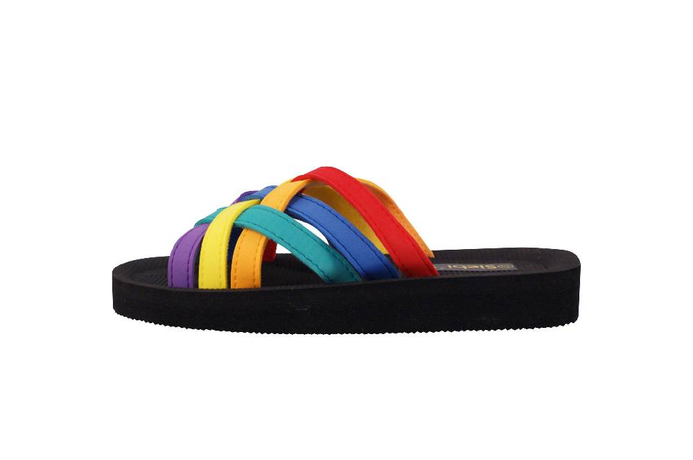 Beachandstreet Badeschuhe Damen • Beach multi • leichte Badepantolette • fällt klein aus • Größe 37 Großer Ausverkauf