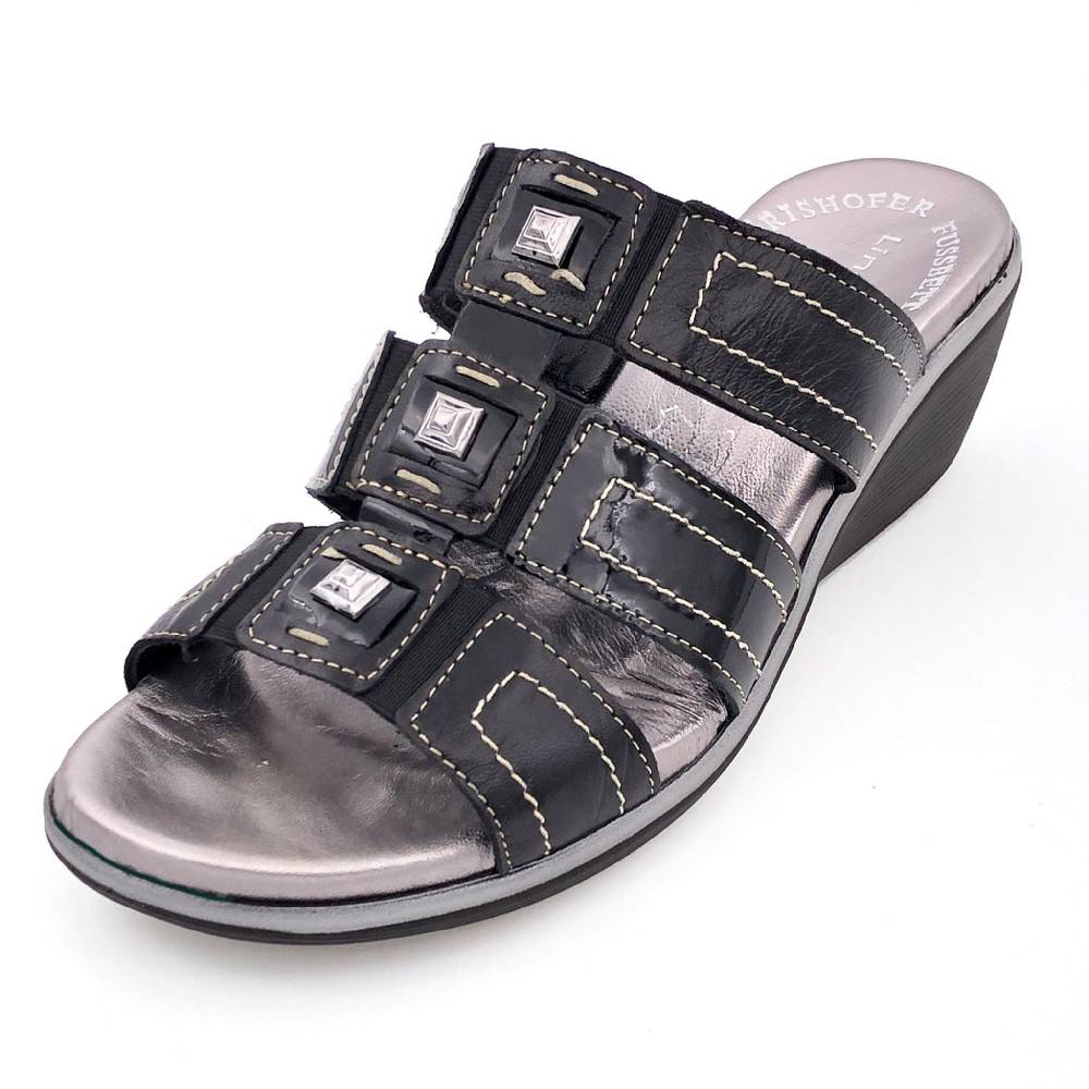 Beachandstreet Modische Fussbettsandale "Greta F" - made in Italy Black Friday