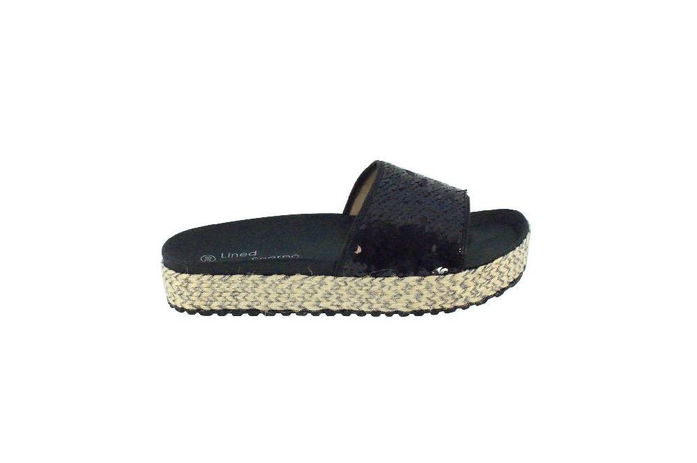 Beachandstreet Sommersandale Lucca mit Plateausohle (38 EU, schwarz) Vatertagsangebot