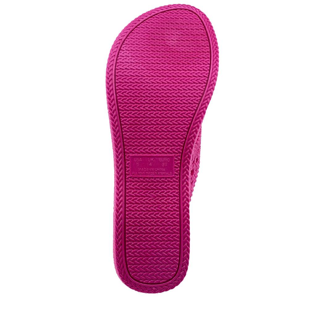 Beachandstreet Siebi's Poolschuhe Frauen - Rab - in Flechtoptik und knalligem Pink - fällt klein aus Lagerräumung