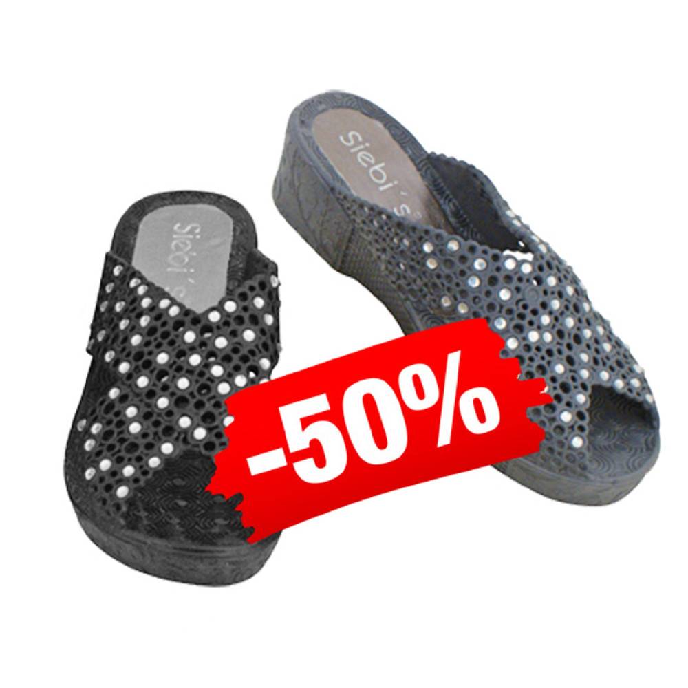 Beachandstreet Badeschuhe Damen Thira mit Strass und Keilabsatz Zeitlich begrenztes Angebot