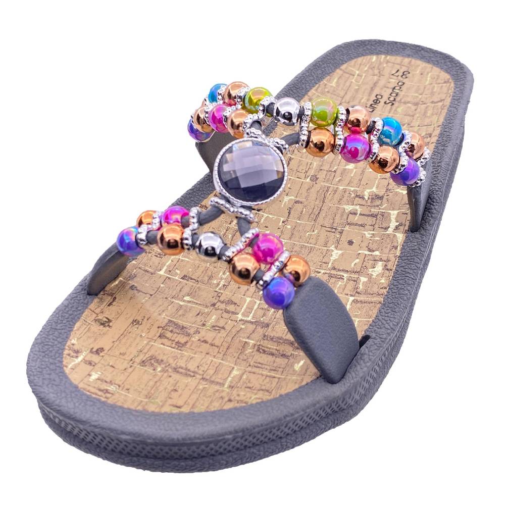 Beachandstreet Linea Scarpa Badeschuhe Damen • Syros • halluxfreundliche Badepantolette mit rutschhemmender Sohle Kauf eins, bekomm eins gratis